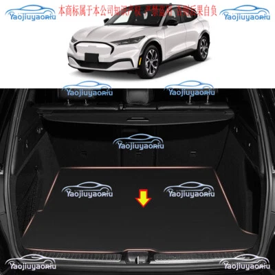 For Ford Mustang Mach-E 2021-2024 Leather Waterproof Trunk Mat Tailbox Cushion - Image 1 of 4