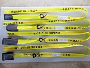 Qty. 4, ROLLBACK CARRIER SPORTS CAR Damage Free WHEEL TIE DOWN STRAPS USA MADE - Bild 1 von 10