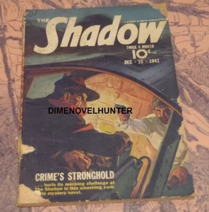 DER SCHATTEN 15. DEZEMBER 1941 "CRIME'S STRONGHOLD" MAXWELL GRANT PULP SIEHE VIDEO - Bild 1 von 1
