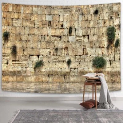 Muro Occidental Jerusalén Tapiz Extra Grande Colgante Pared Israel Muros de las Lamentaciones Foto 1 de 4