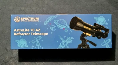 AstroLite ST-AZ30-70400 Black 70mm Aperture 400mm Focal Refracting Telescope OBO - Image 1 of 4