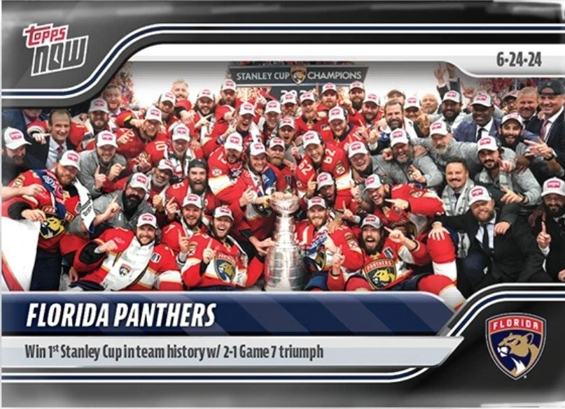Florida Panthers - 2023-24 NHL TOPPS NOW Sticker #228 Pack CHAMPions PRESALe