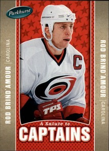 2005-06  Parkhurst Carolina Hurricanes Hockey Card #506 Rod Brind`Amour CPT