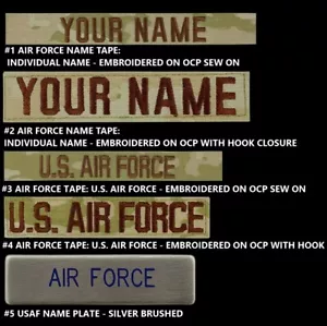 PARCHE BORDADO PERSONALIZADO ETIQUETA DE NOMBRE ETIQUETA DE LA FUERZA AÉREA DE ESTADOS UNIDOS PIN UP REGALO WOW - Imagen 1 de 11