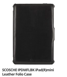 Black Leather PortFolio Case for iPad mini Tablet Case In Sealed Box New - Picture 1 of 4