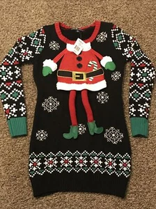 United States Sweaters Holiday Christmas Long Sweater Santa XS NWT B15 - Picture 1 of 4