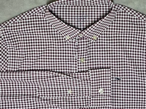 Vineyard Vines Performance Shirt Button Up XL Arawak Gingham Whale Red and White - Picture 1 of 13