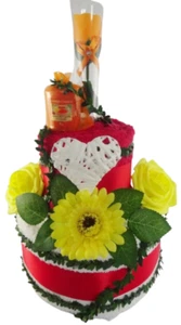 Geschenk Handtuchtorte zum Muttertag Frauentag Valentienstag Geburtstag Herz - Bild 1 von 4
