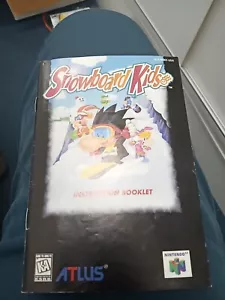 Nintendo 64 N64 Snowboard Kids Instruction Booklet Manual Only - Picture 1 of 3