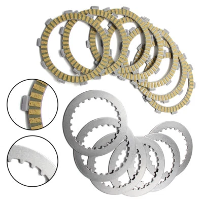 For Honda Clutch Friction Disc Steel Plate Kit TRX250R ATC250 XR400R CRM250R - Image 1 of 4