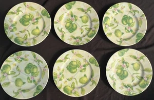 William Sonoma Key Lime 7.75” Salad/Desert Plates (Set Of 6) EX COND - Picture 1 of 4