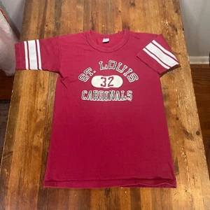 Vintage St Louis Cardinals Shirt Mens Large Red Champion Single Stitch USA Made - Picture 1 of 12