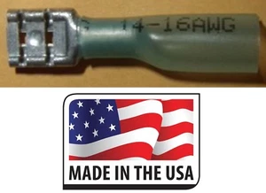 (25) 16-14 GA AZUL 3M (NFI) CONECTOR DE DESCONEXIÓN RÁPIDA HEMBRA RETRÁCTIL TÉRMICO .250 - Imagen 1 de 1