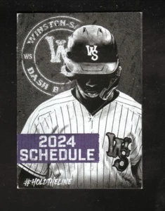 Winston-Salem Dash 2024 Calendario de Bolsillo Liga del Atlántico Sur Medias Blancas - Imagen 1 de 1