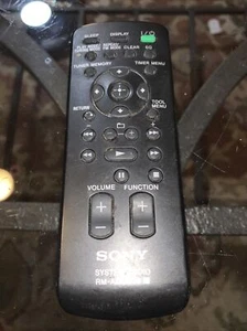 SONY BOOKSHELF HI-FI Black REMOTE CONTROL RM-AMU009 for MHC-E69I MHC-E79I  - Picture 1 of 3