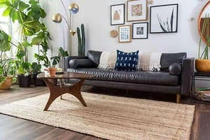 Teppich Natur Jute Läufer 100%Handarbeit Geflochten Wohndeko Rustikal Look Modern Rug - Bild 1 von 28