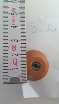 2 Türgriffe Türgriff Möbelgriff Holzgriff Griff Holz rund mit Schraube - Bild 1 von 2