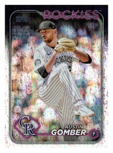 #340 Austin Gomber Colorado Rockies 2024 Topps Complete Set Hobby Foilboard /265 - Picture 1 of 2