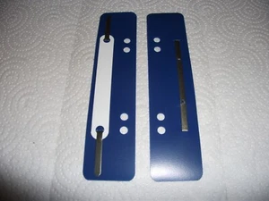 10 Heftstreifen - Abheftstreifen Kunststoff PP - Farbe Blau - Bild 1 von 1