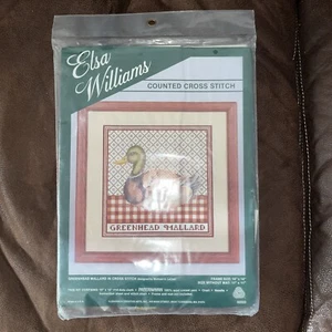 ELSA WILLIAMS Greenhead Mallard Cross Stitch Kit Nos - Picture 1 of 7