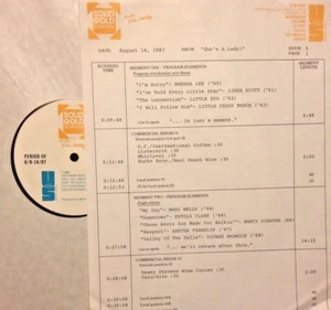 RADIO SHOW 8/14/87 ROCK LADIES: ROBERTA FLACK,CAROLE KING,CARLY SIMON,DIANA ROSS - Picture 1 of 2