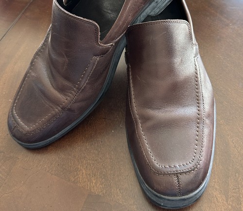 NIKE Mocassini slip on marroni Cole Haan AIR da uomo taglia 11M in pelle C10695