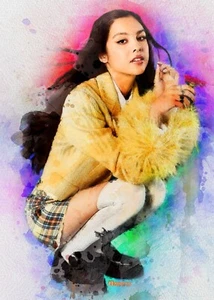 Olivia Rodrigo #1 Kunstkarte limitiert #ed/250 John Rudolph signiert SP - Bild 1 von 2