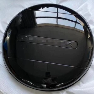 Rear Spare Tire Cover for Defender 90 110 130 2020-2024 Glossy Black with letter - Picture 1 of 8