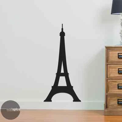 Calcomanía adhesiva de pared de vinilo Torre Eiffel París Francia Europa Foto 1 de 4