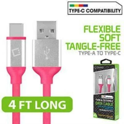 Type C USB Data Sync Charge Cable iPhone 15, Galaxy S24, S23 - Image 1 of 4