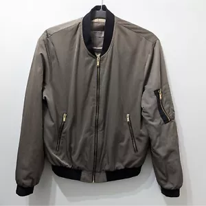 ZARA Padded Bomber Jacket With Zippers Women's Size S - Picture 1 of 18