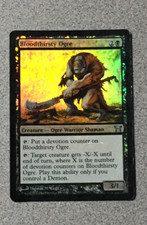 MTG MAGIC THE GATHERING BLOODTHIRSTY OGRE 1X (FOIL)CHAMPIONS OF KAMIGAWA - LP