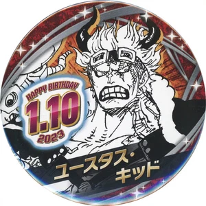 One Piece Eustass Kid Birthday Can Badge Pin 2023 Japan Official - Picture 1 of 1