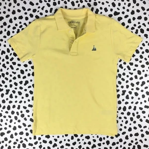 J.CREW CREWCUTS NEW Boys' Yellow Critter Polo 100% Cotton Shirt MEDIUM BO067 - Picture 1 of 6