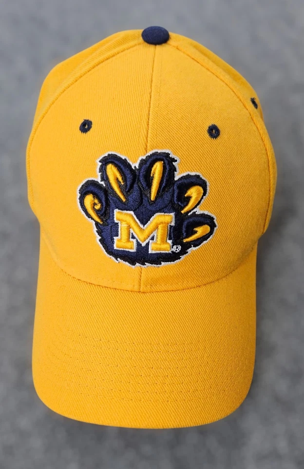 Vintage Michigan Wolverines Acrylic/Wool Fitted Zephyr Hat Cap Size 7 1/8 - Image 1 of 4