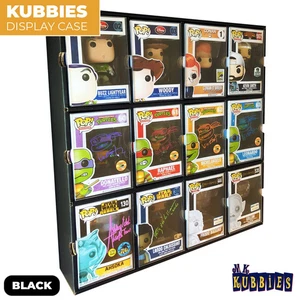 KUBBIE DLX BLACK (3x4) - In Box Display Case for Funko Pops, Wall Mount & Stack - Picture 1 of 19