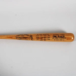 Stan Musial signierter Schläger Cardinals Karriere Statistiken Schläger - Echtheitszertifikat Spieler Hologramm - Bild 1 von 4