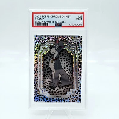 2024 Disney Topps Chrome Tramp #25 PSA 9 Black White Speckle /101 Lady - Image 1 of 3