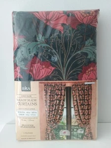 NUEVO Vintage BHS William Morris Estilo Cortinas 90" x 54" 229cm x 137cm Martinica - Imagen 1 de 4