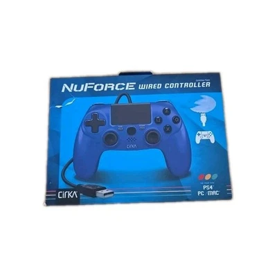 Cirka Nuforce Wired Controller For PS4/ PC/ Mac - Blue - Brand New  - Image 1 of 2