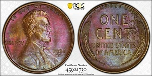 1931-S Lincoln Wheat Cent 1C PCGS MS63BN Deep Pink Toned #1730 - Picture 1 of 5
