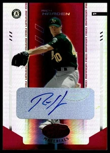 2004 Leaf Certified Materials #158 Rich Harden Mirror Autograph Red #/203 - Picture 1 of 2