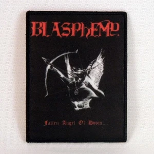 BLASPHEMY Fallen Angel Of Doom SMALL PATCH Printed Band Logo - Picture 1 of 6