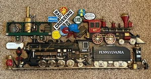 Gebraucht/Gebraucht*43" Burwood Pennsylvania Zug/Eisenbahn Wandbehang (#502) - Bild 1 von 6