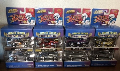 JOHNNY LIGHTNING SPEED RACER PRIMER TIRO 4 ACEITE DE SERPIENTE, MACH 5, CAPT TERROR, RACERX Foto 1 de 4