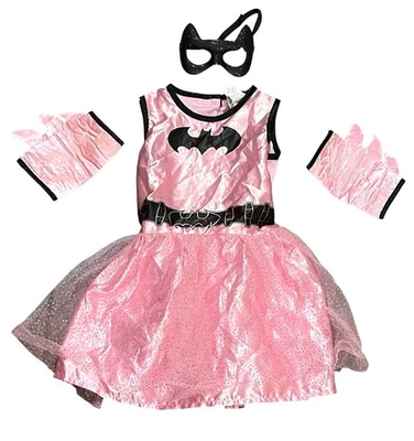 BATGIRL DC Comics Costume Dress Pink/ Black Size Small - Image 1 of 4