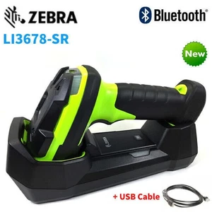 Zebra LI3678-SR0F003VZCN Ultra-robuster Kabelloser 1D Barcode Scanner USB Cradle - Picture 1 of 11
