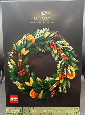 LEGO Botanicals Wreath 10340 -  New/Factory Sealed - Image 1 of 2