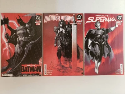 Absolute Batman Wonder Woman Superman #1 (NM+ or 9.6) - Jim Lee Multi Print Set! - Image 1 of 4