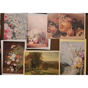  Unbenutztes Konvolut 6 alte Grußkarten mit Umschlägen (gg25) - Bild 1 von 2